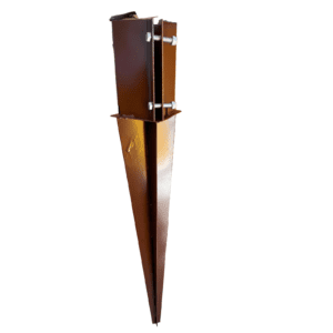 Fence Post Support 75mm x 75mm 600mm Spike (Brown)